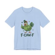F-Caw-F Irish Chicken St Patricks T-Shirt in Baby Blue