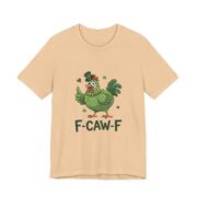 F-Caw-F Irish Chicken St Patricks T-Shirt in Sand Dune