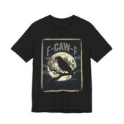 F-Caw-F Raven Full Moon Vintage T-Shirt in Black