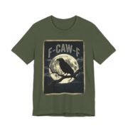 F-Caw-F Raven Full Moon Vintage T-Shirt in Military Green