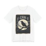 F-Caw-F Raven Full Moon Vintage T-Shirt in White
