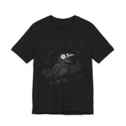 F-Caw-F Wide Eyed Crow Funny T-Shirt in Black