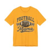 Football Mama T-Shirt – Vintage Camo Football Mom Tee in Gold