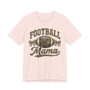 Football Mama T-Shirt – Vintage Camo Football Mom Tee in Soft Pink
