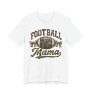 Football Mama T-Shirt – Vintage Camo Football Mom Tee in White