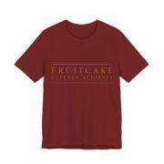 Fruitcake Defence Attorney Shirt - Funny Christmas Tee in Cardinal