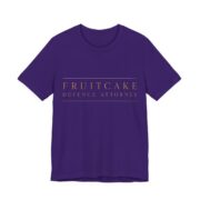 Fruitcake Defence Attorney Shirt - Funny Christmas Tee in Team Purple