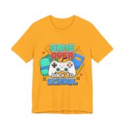 Game Over Back To School Controller T-Shirt in Gold