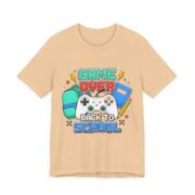 Game Over Back To School Controller T-Shirt in Sand Dune