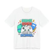 Game Over Back To School Controller T-Shirt in White