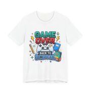 Game Over Back To School Gamer T-Shirt in White