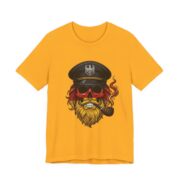 German Flag Beard Skull Sailor T-Shirt in Gold