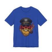 German Flag Beard Skull Sailor T-Shirt in True Royal