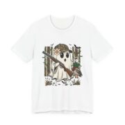 Ghost Duck Hunter Funny Halloween T-Shirt in White