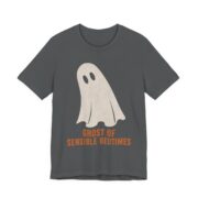 Ghost Of Sensible Bedtimes Shirt - Funny Halloween Tee in Asphalt