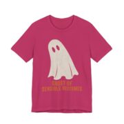 Ghost Of Sensible Bedtimes Shirt - Funny Halloween Tee in Berry