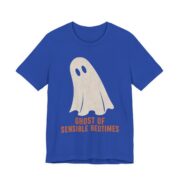 Ghost Of Sensible Bedtimes Shirt - Funny Halloween Tee in True Royal