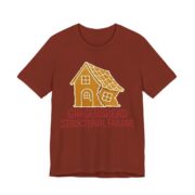 Gingerbread Structural Failure Shirt - Funny Christmas Tee in Rust