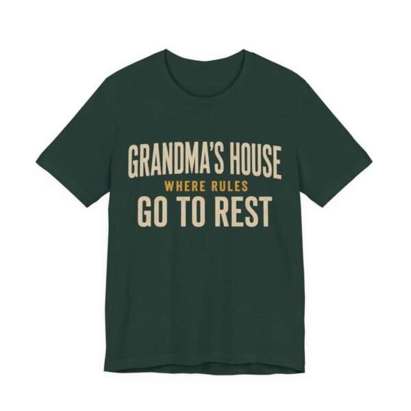 Grandma's House Where Rules Go To Rest Shirt - Funny Christmas Tee in Forest