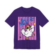 Guess What Funny Chicken Matching T-Shirt in Team Purple