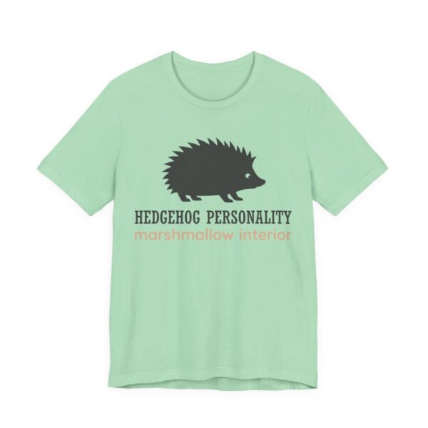 Hedgehog Personality Marshmallow Interior Shirt - Cute Tee in Mint