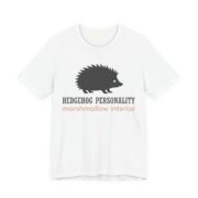 Hedgehog Personality Marshmallow Interior Shirt - Cute Tee in White