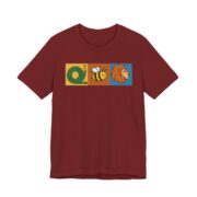 Hose Bee Lion Funny Rebus T-Shirt in Cardinal