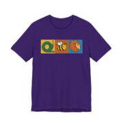 Hose Bee Lion Funny Rebus T-Shirt in Team Purple