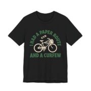 I Had A Paper Route And A Curfew Shirt - Retro Gen X Tee in Black