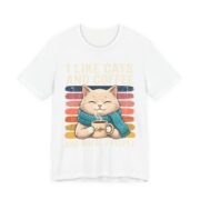 I Like Cats And Coffee And Maybe 3 People T-Shirt in White