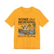 I’ll Fly Away Mallard Duck Hunting T-Shirt in Gold