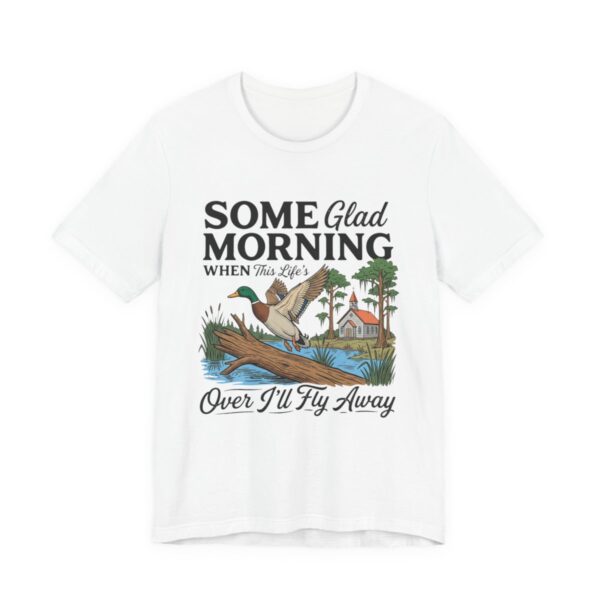 I’ll Fly Away Mallard Duck Hunting T-Shirt in White