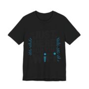 Just Here For The WiFi Funny T-Shirt in Black