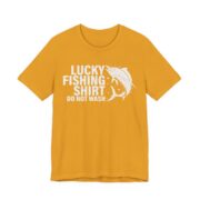 Lucky Fishing Shirt Do Not Wash T-Shirt in Mustard