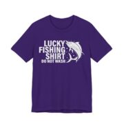 Lucky Fishing Shirt Do Not Wash T-Shirt in Team Purple