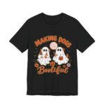 Making Dogs Boolyful Ghost Groomer T-Shirt in Black