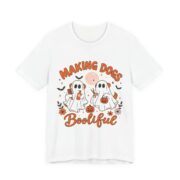 Making Dogs Boolyful Ghost Groomer T-Shirt in White