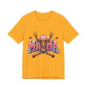 Mama Deer Hunting Colorful T-Shirt in Gold