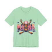 Mama Deer Hunting Colorful T-Shirt in Mint