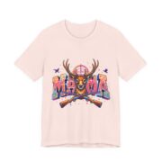 Mama Deer Hunting Colorful T-Shirt in Soft Pink