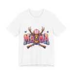 Mama Deer Hunting Colorful T-Shirt in White