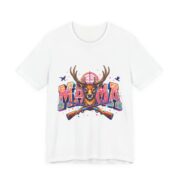 Mama Deer Hunting Colorful T-Shirt in White