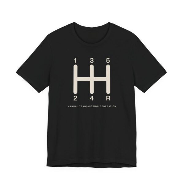 Manual Transmission Generation Shirt - Retro Car Guy Gift in Black