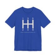 Manual Transmission Generation Shirt - Retro Car Guy Gift in True Royal
