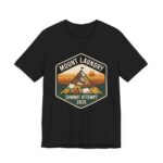 Mount Laundry Summit Attempt Shirt - Funny Mom Life Tee in Black