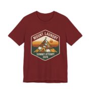 Mount Laundry Summit Attempt Shirt - Funny Mom Life Tee in Cardinal