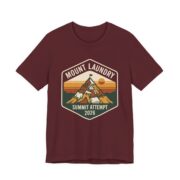 Mount Laundry Summit Attempt Shirt - Funny Mom Life Tee in Maroon