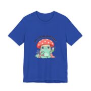 My Social Battery Cute Frog Mushroom T-Shirt in True Royal