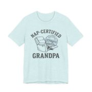 Nap Certified Grandpa Shirt - Funny Grandpa Gift Tee in Heather Prism Ice Blue