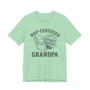 Nap Certified Grandpa Shirt - Funny Grandpa Gift Tee in Mint